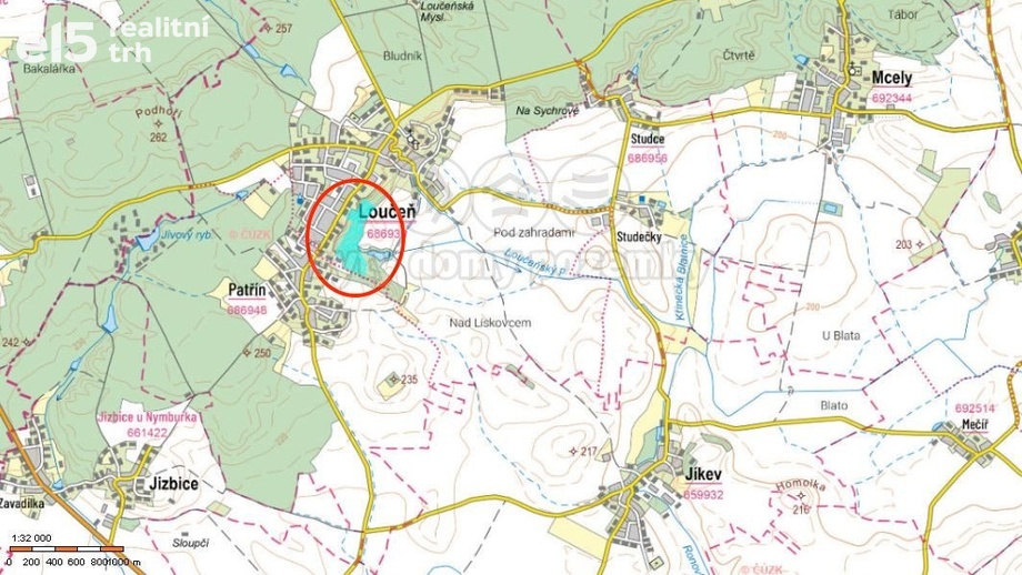 Prodej lesy, 98 994 m² - Loučeň