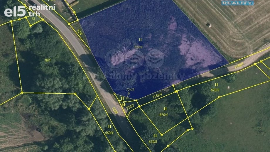 Prodej pozemky pro bydlení, 1 100 m² - Chrastava - Horní Vítkov