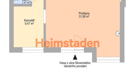 Pronájem obchodního prostoru 42 m², Havířov-Šumbark - Havířov - Šumbark