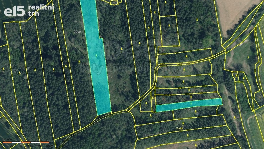 Prodej lesy, 10 323 m² - Hlohovčice
