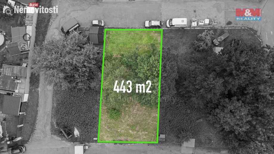 Prodej stavebního pozemku 443 m², Olomouc - Slavonín
