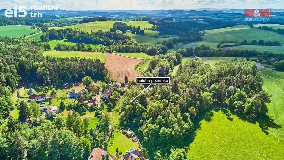 Prodej pozemky - trvalý travní porost, 3 305 m² - Křečovice - Vlkonice
