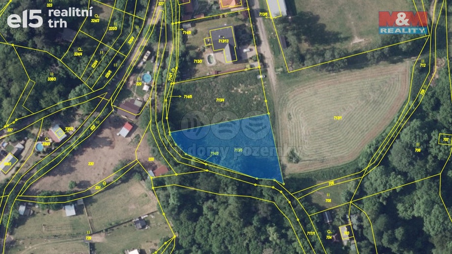 Prodej pozemky - trvalý travní porost, 1 543 m² - Ústí nad Labem - Sebuzín