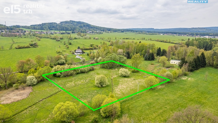 Prodej pozemky - trvalý travní porost, 8 713 m² - Obecnice - Oseč