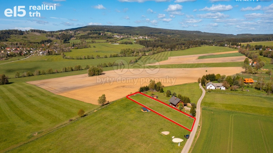Prodej pozemky pro bydlení, 2 020 m² - Vacov - Vlkonice