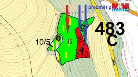 Prodej lesa 12 990 m², Vyšehoří
