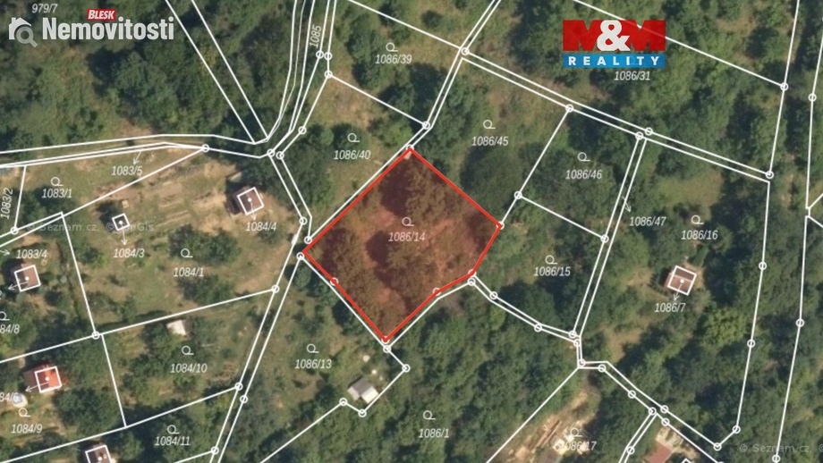 Prodej zahrady 758 m², Dolní Zálezly