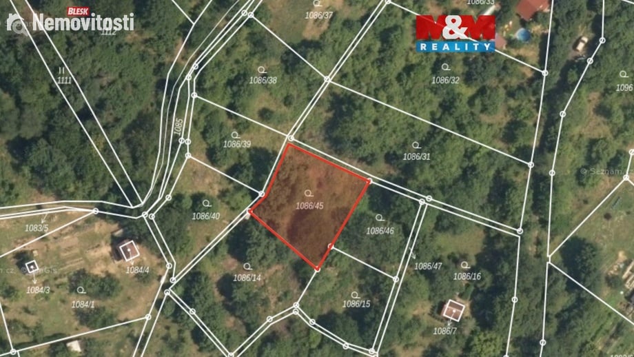 Prodej zahrady 541 m², Dolní Zálezly