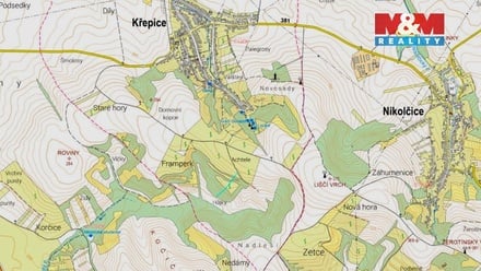 Prodej lesa 553 m², Křepice