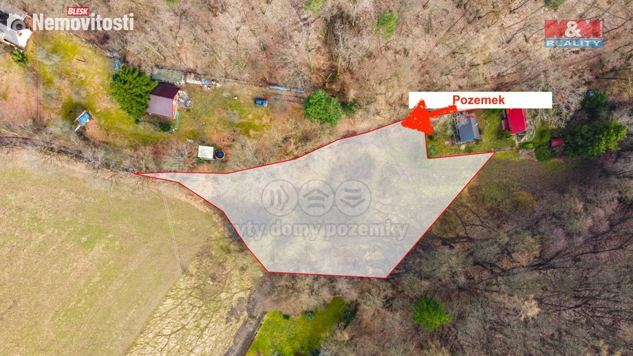 Prodej stavebního pozemku 3 487 m², Šťáhlavy