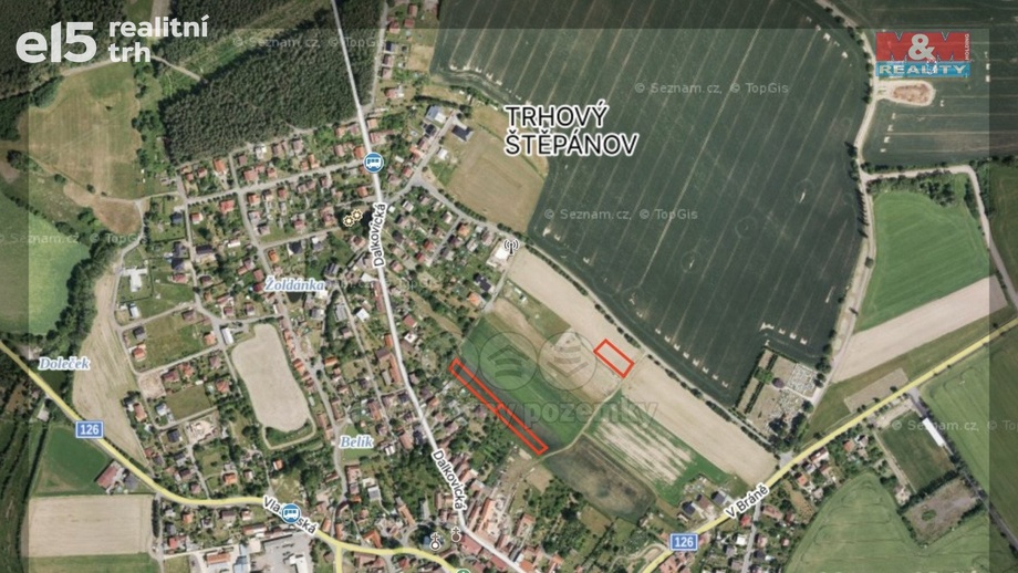 Prodej pozemky pro bydlení, 2 345 m² - Trhový Štěpánov