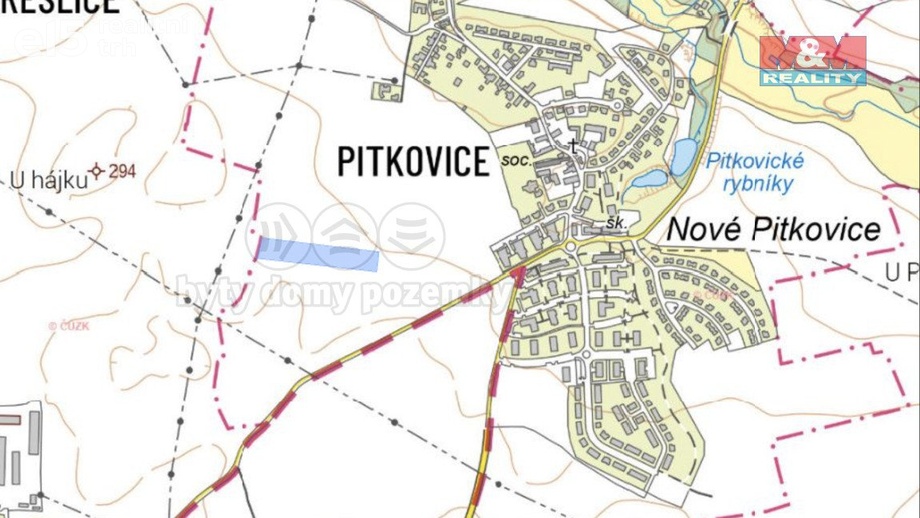 Prodej zemědělská půda, 12 269 m² - Praha - Pitkovice