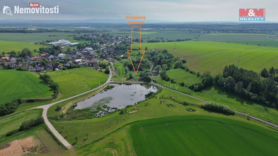 Prodej stavebního pozemku 2 914 m², Sendražice