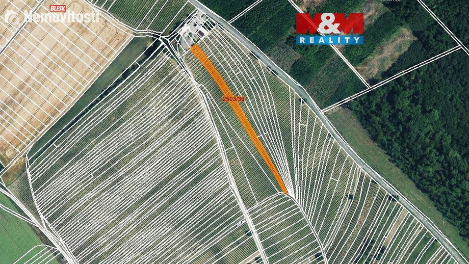Prodej pole 2 497 m², Dolní Bojanovice