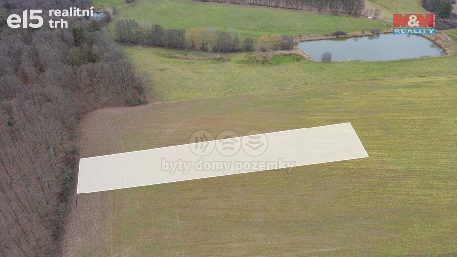 Prodej pozemky - trvalý travní porost, 3 433 m² - Horní Bělá