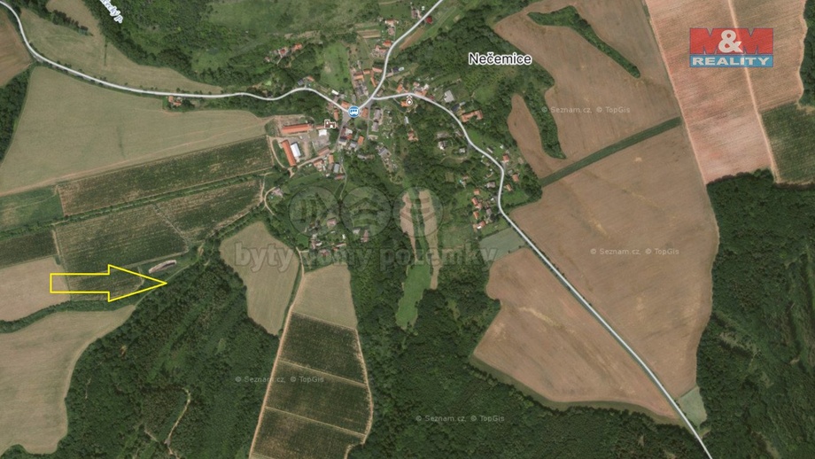 Prodej lesa 2 921 m², Tuchořice