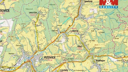 Prodej lesa 13 453 m², Lutonina