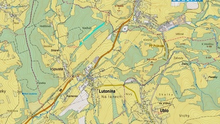 Prodej lesa 13 453 m², Lutonina