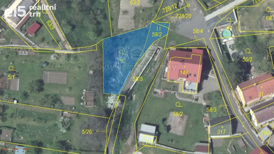 Prodej pozemky - zahrady, 323 m² - Žitenice - Pohořany