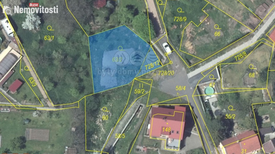 Prodej zahrady 439 m², Žitenice - Pohořany