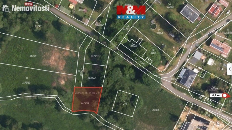 Prodej stavebního pozemku 498 m², Stará Voda