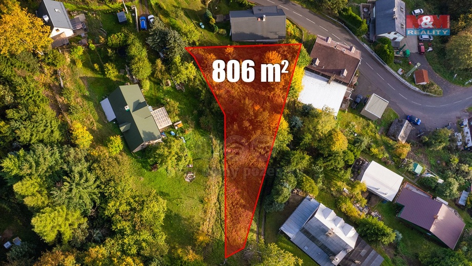Prodej zahrady 806 m², Krupka - Horní Krupka