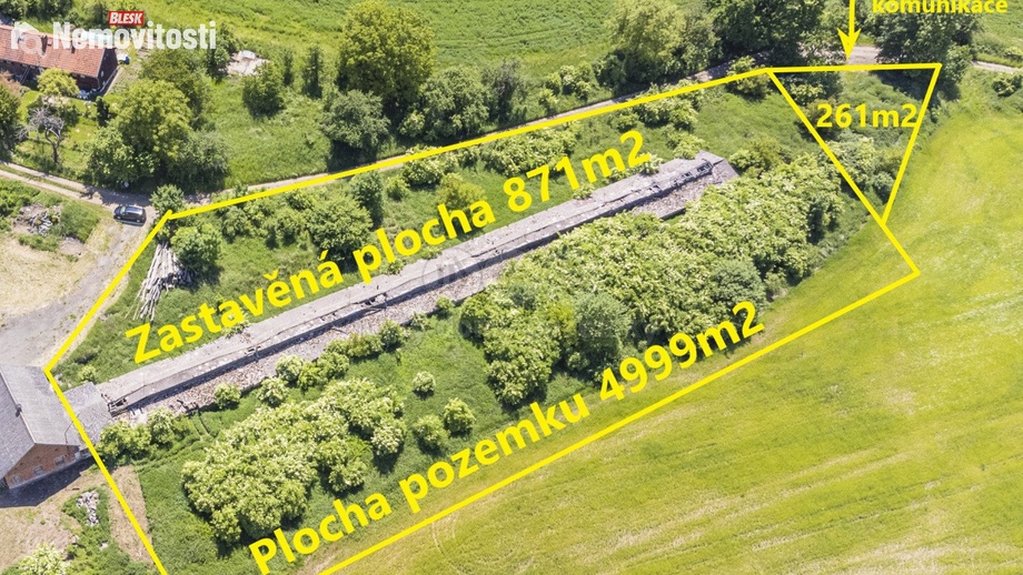 Prodej komerčního pozemku 6 131 m², Kosova Hora