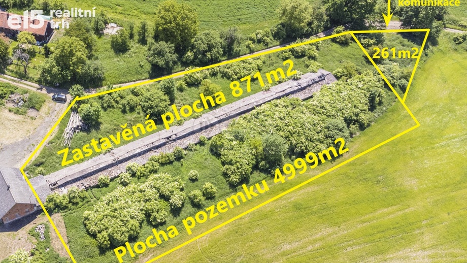 Prodej pozemky pro komerční výstavbu, 6 131 m² - Kosova Hora