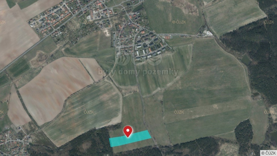 Prodej pole 27 564 m², Líně