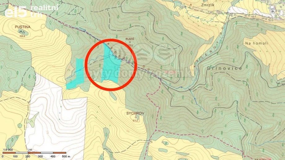 Prodej lesy, 29 330 m² - Horní Studénky