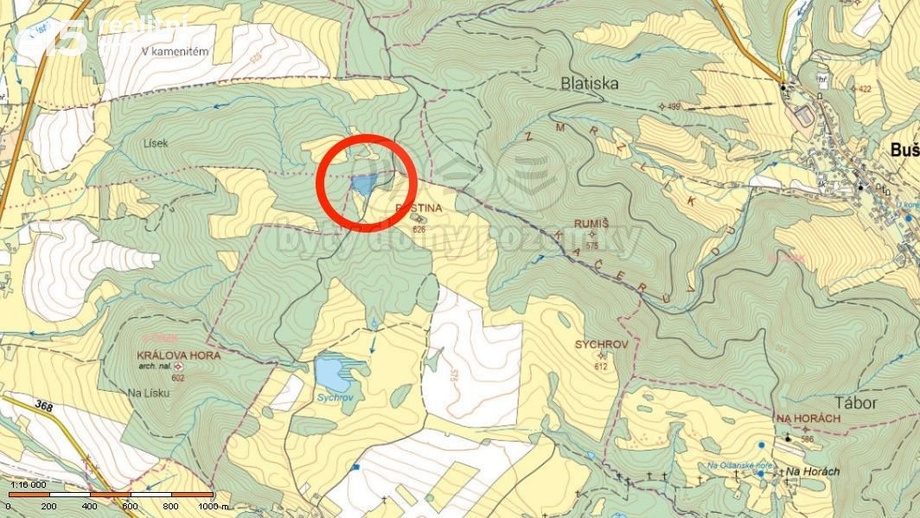 Prodej lesy, 8 826 m² - Horní Studénky