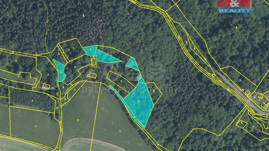 Prodej lesa 6 119 m², Semily - Spálov