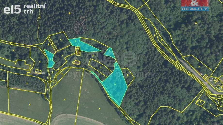 Prodej lesy, 6 119 m² - Semily - Spálov