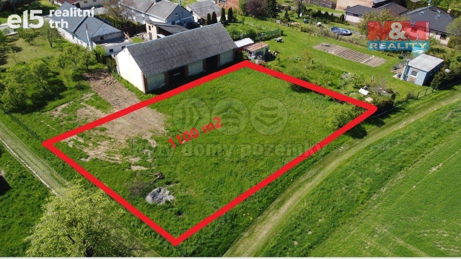 Prodej pozemky pro bydlení, 1 100 m² - Holasovice - Loděnice