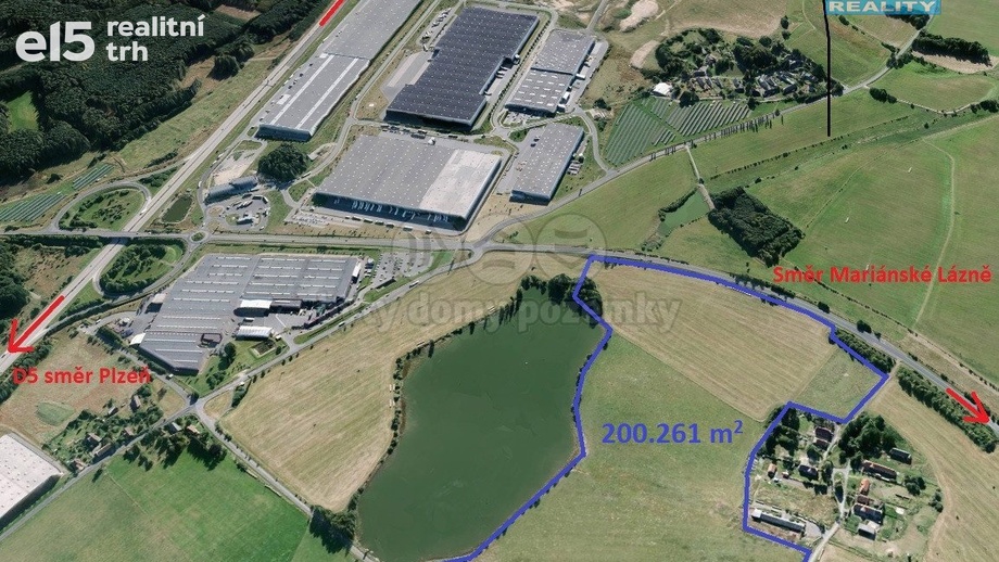 Prodej pozemky - trvalý travní porost, 200 261 m² - Bor - Lhota