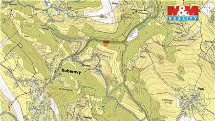 Prodej lesa 987 m², Koberovy