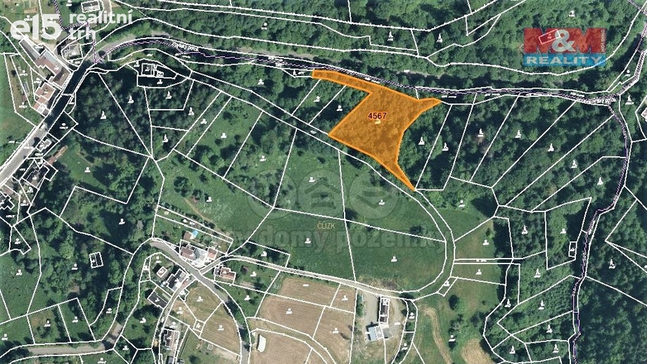 Prodej lesy, 3 547 m² - Koberovy