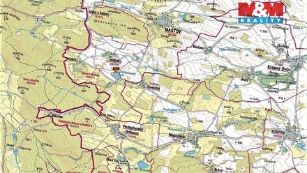 Prodej louky 1 371 m², Mašťov