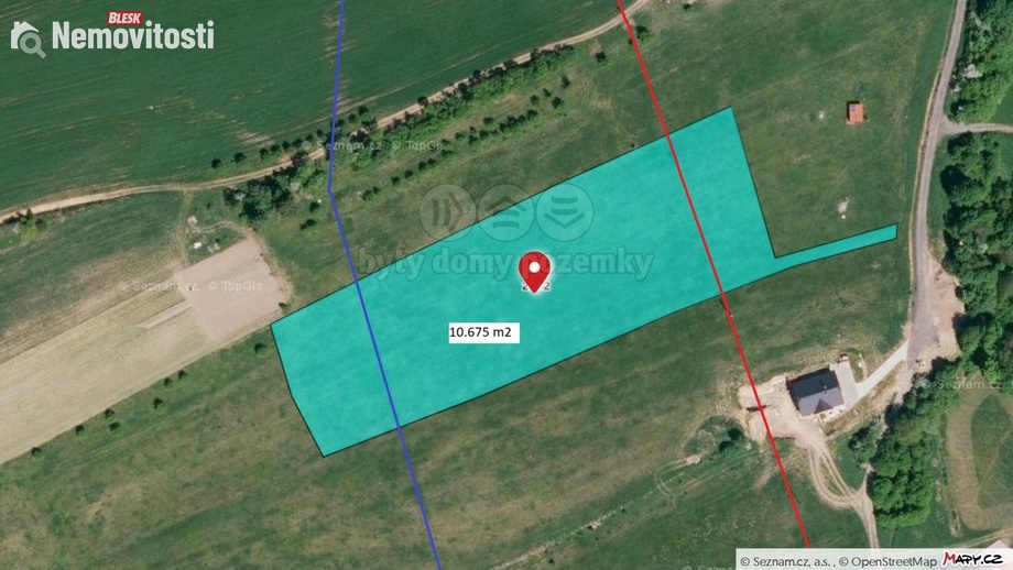 Prodej stavebního pozemku 10 675 m², Horní Lideč