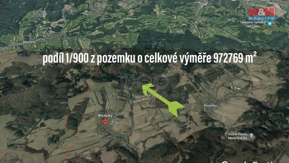Prodej lesa 1 081 m², Březůvky