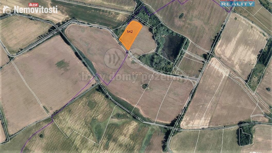 Prodej pole 8 153 m², Mašťov