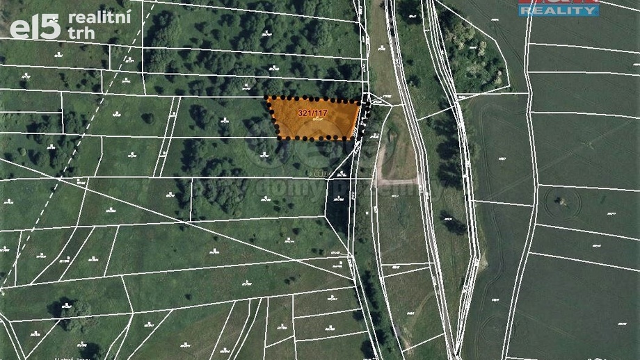 Prodej pozemky - trvalý travní porost, 1 359 m² - Bakov nad Jizerou
