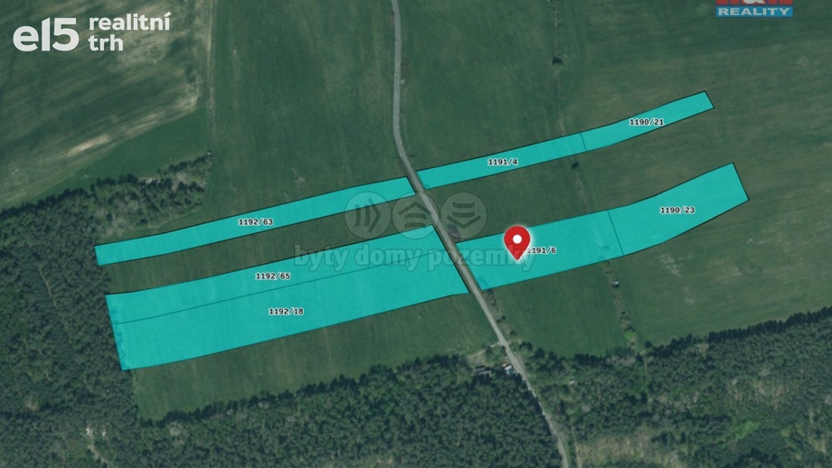 Prodej pole 55 812 m², Líně