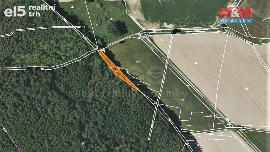 Prodej lesy, 892 m² - Všeruby
