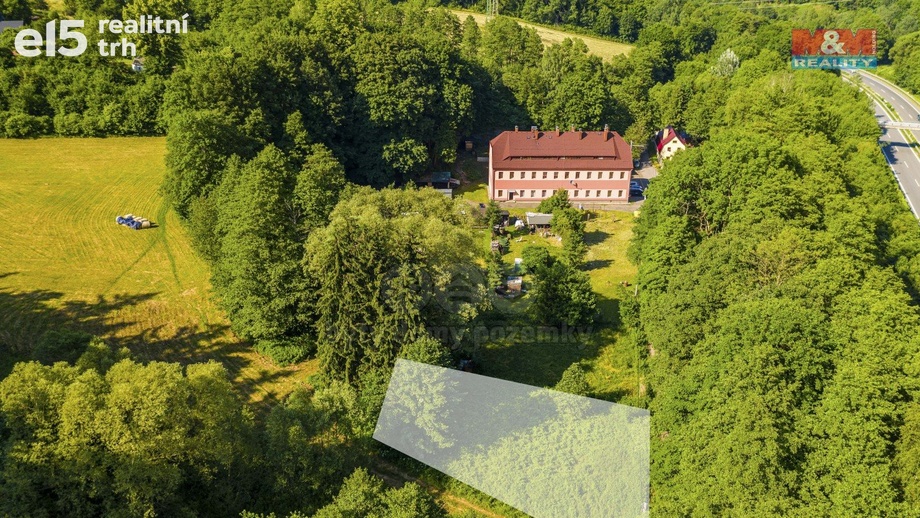 Prodej pozemky - trvalý travní porost, 646 m² - Hodkovice nad Mohelkou