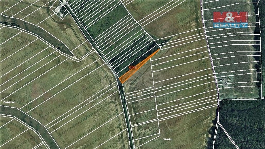 Prodej lesa 1 278 m², Mouřínov