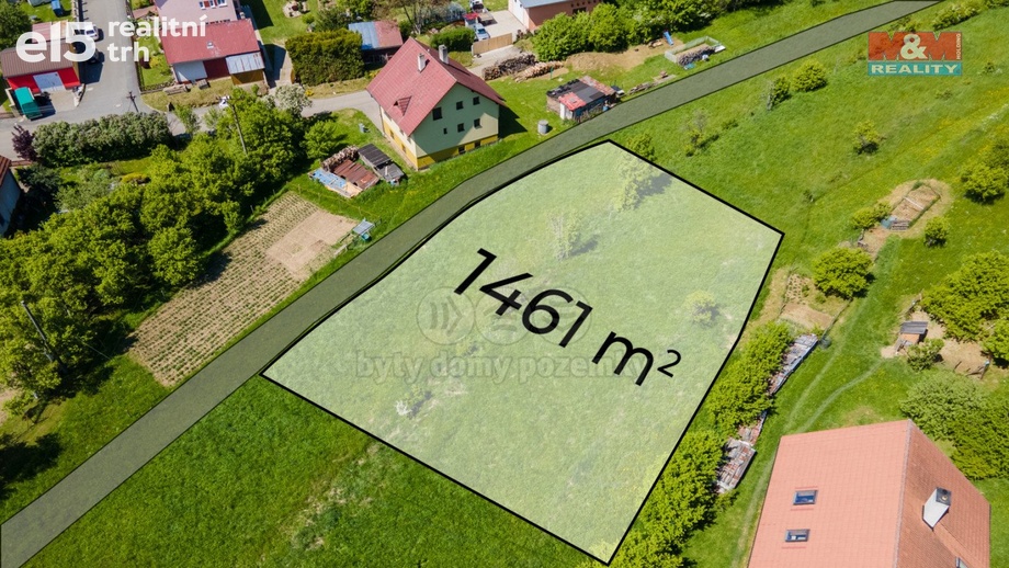 Prodej pozemky pro bydlení, 1 461 m² - Poteč