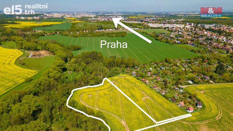 Prodej zemědělská půda, 9 488 m² - Praha - Benice