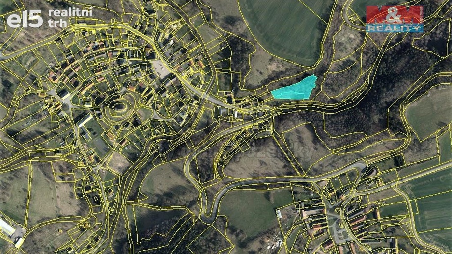Prodej pozemky - trvalý travní porost, 1 219 m² - Úterý