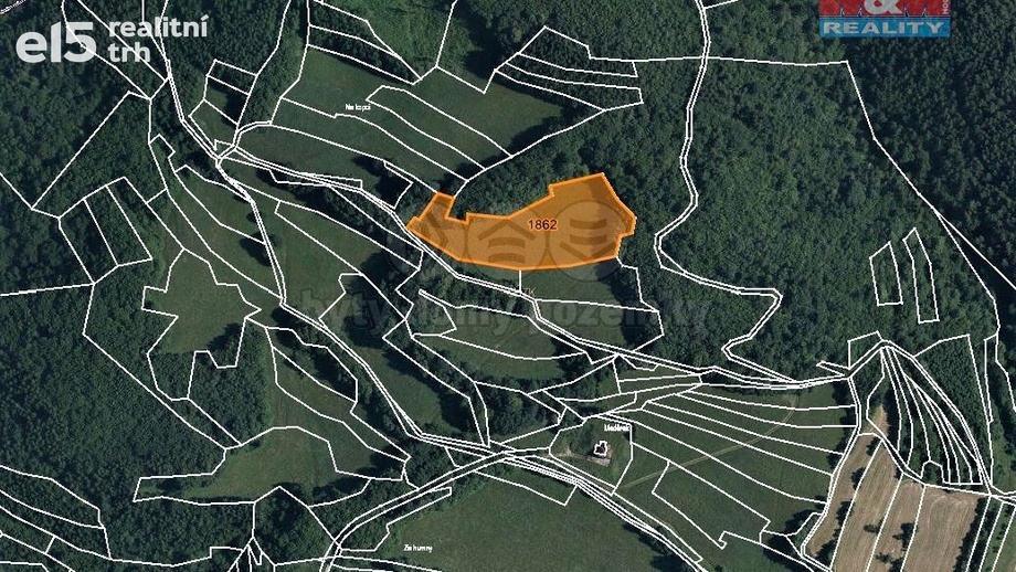 Prodej pozemky - trvalý travní porost, 1 845 m² - Lužná